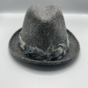 Churchhill LTD Feather Rim Fedora Hat 22.5 inches circumference Size‎ X - XL